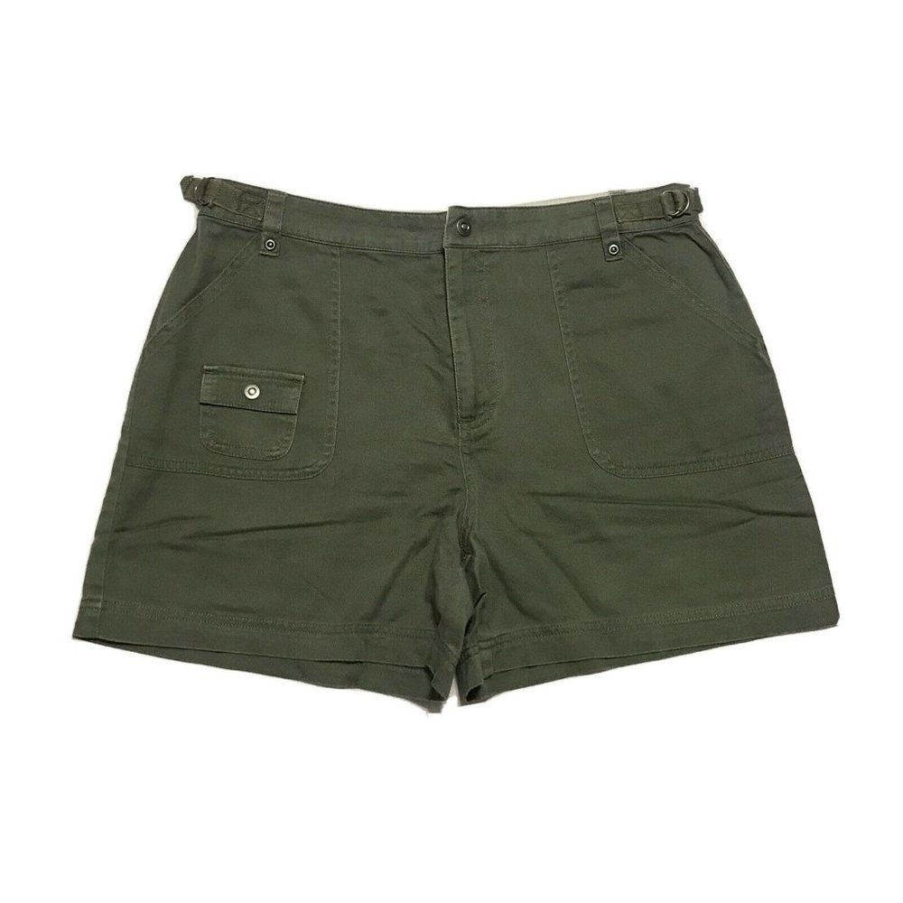 St. John's Bay Women's Casual Shorts ~ Dark Green